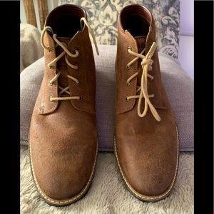 Cole Haan Brown Suede Men Boots